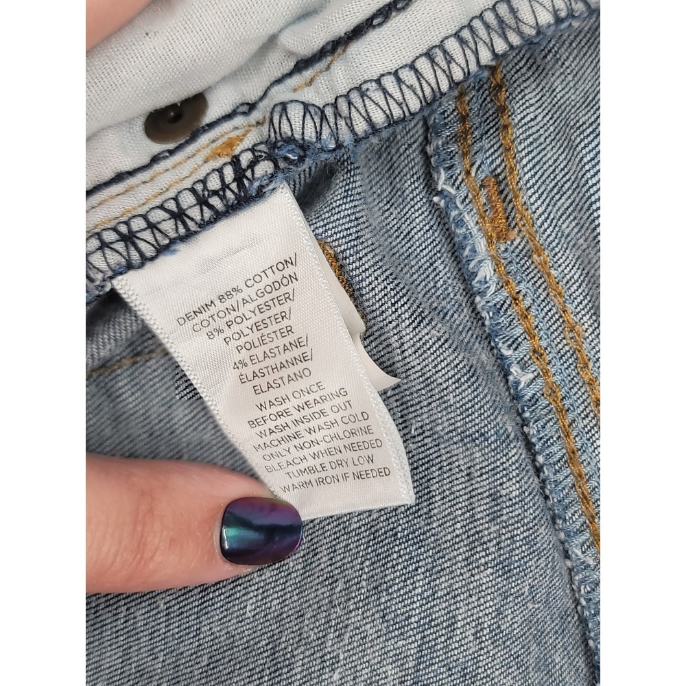 LOFT Curvy Kick Crop Jeans Women's‎ Size 6 / 28 Stretch Blue Denim EUC - Picture 6 of 6